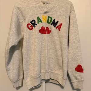 Gray Grandma Sweater